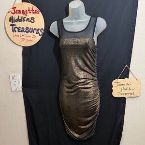 💥NI💥 Elegant Black and Gold Dress